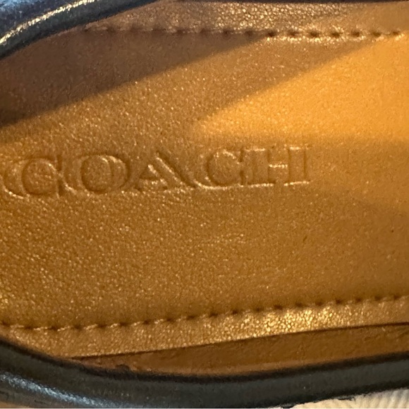 Coach Black Pebbled Leather Odette Driver Moc Loafers - Picture 12 of 14